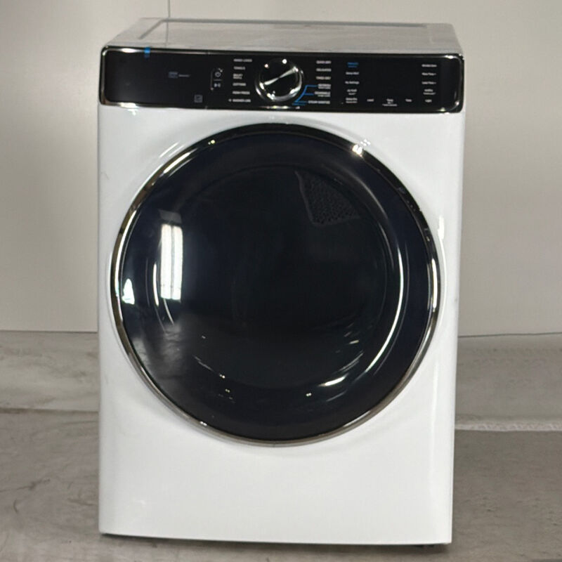 GE Profile 28 in. 7.8 cu. ft. Smart Stackable Electric Dryer with Sensor Dry, Sanitize & Steam Cycle - White (Open Box Excellent Condition), , hires