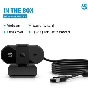 HP 320 FHD Webcam, , hires