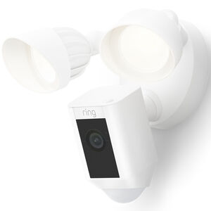 Ring Floodlight Cam Wired Plus with motion-activated 1080p HD video, White (2021 release), , hires