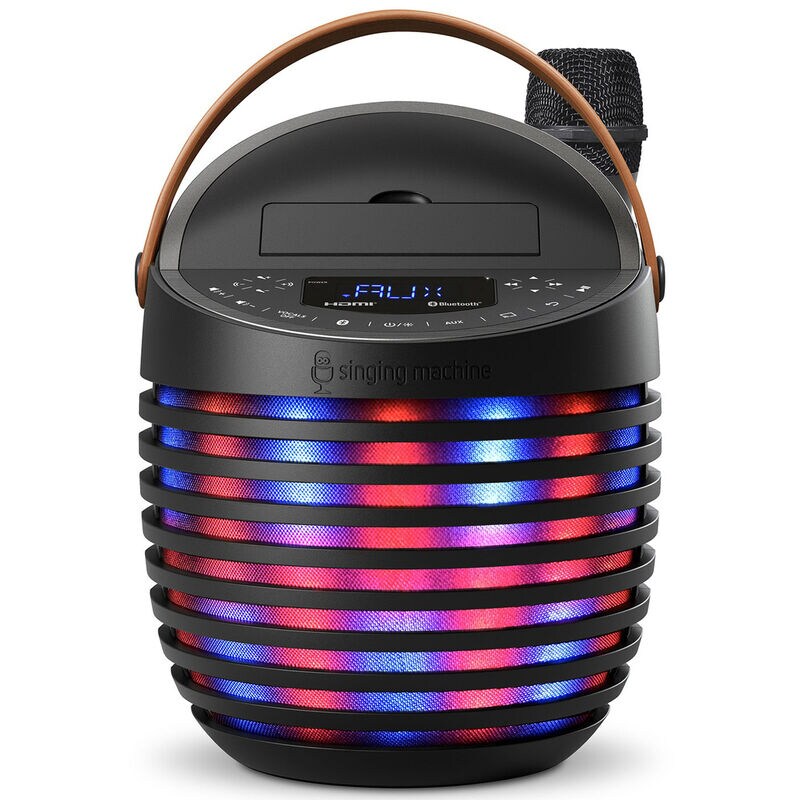 Singing Machine SMC2020 SingCast One - Video Casting Karaoke System with Bluetooth, Light Show & Voice Changing Effects, , hires