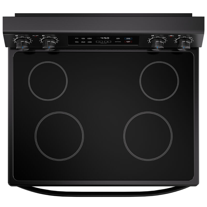 Midea 30 in. 6.3 cu. ft. Electric Range with Radiant Burners - Black, Black, hires