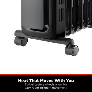 Pelonis 1500 W Radiant Space Heater with 3 Heat Settings & Overheat Safety Shut-Off - Black, , hires