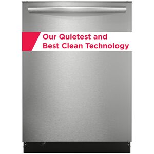 Frigidaire Gallery 24 in. Top Control Dishwasher with 45 dBA Sound Level & 3rd Rack - Stainless Steel, , hires