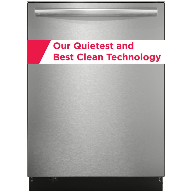 Frigidaire Gallery 24 in. Top Control Dishwasher with 45 dBA Sound Level & 3rd Rack - Stainless Steel, , hires