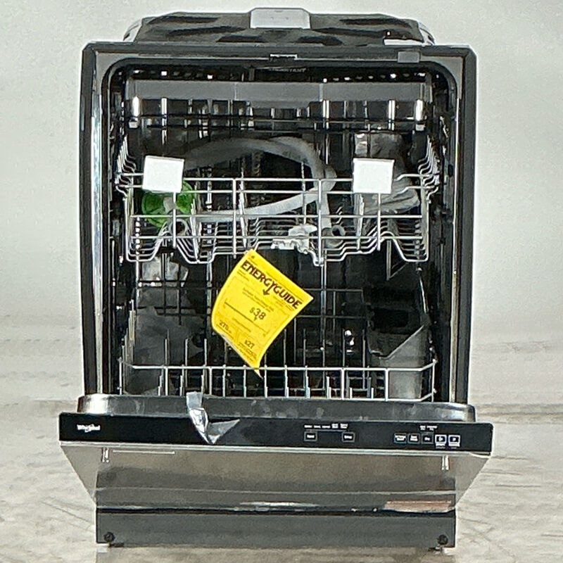 Whirlpool 24 in. Top Control Dishwasher with 47 dBa Sound Level & 3rd-Rack - Fingerprint Resistant Stainless (Open Box Good Condition), , hires