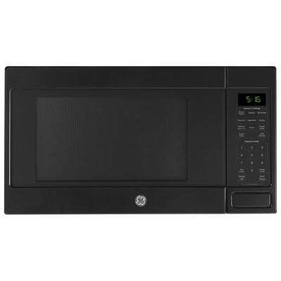 GE 22 in. 1.6 cu. ft. Countertop Microwave with Sensor Cooking - Black | GCST16S1WBB