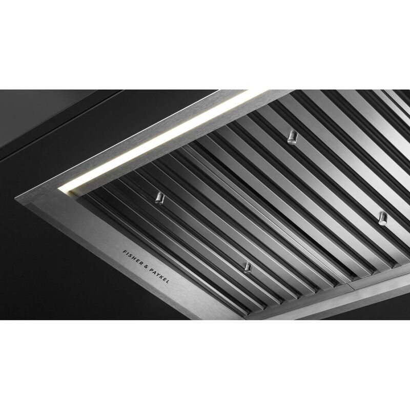 Fisher & Paykel Series 9 36 in. Ducted Standard Style Range Hood with 400 CFM, 5 Fan Speeds & 1 LED Light - Stainless Steel, , hires