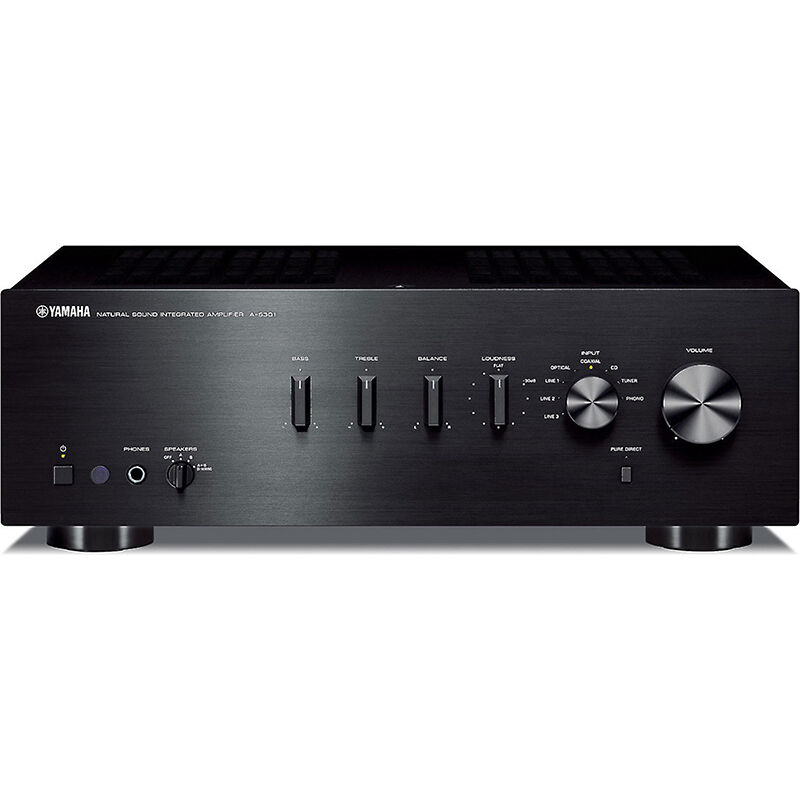 Yamaha 2 Channel 120 Watt Integrated Amplifier - Black, , hires