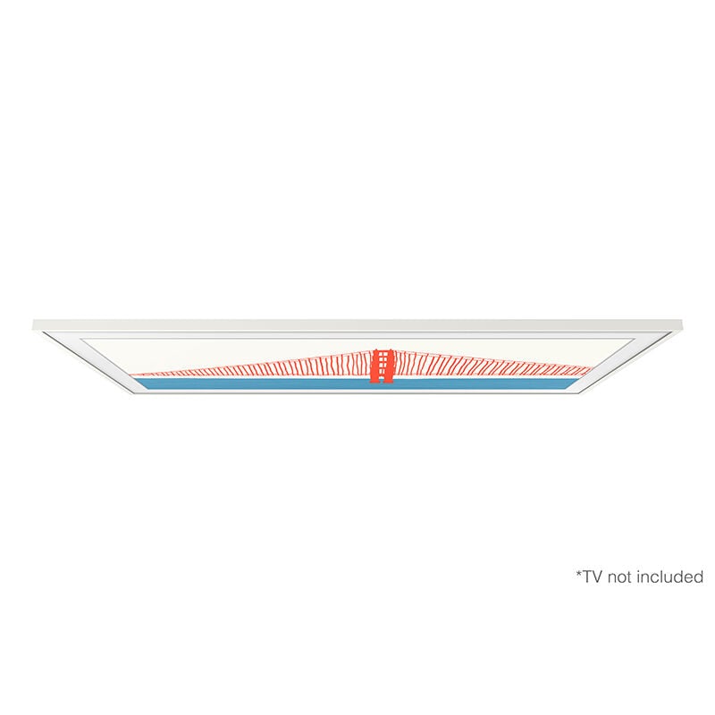 Samsung Frame 85" Customizable Bezel Compatible with Samsung 2021-2024 The Frame TVs - White, , hires
