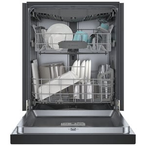 Bosch 300 Series 24 in. Front Control Smart Dishwasher with 46 dBa Sound Level, 3rd-Rack, PureDry & Pocket - Black, , hires