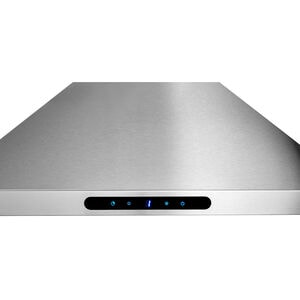 Broan Elite EWP1 Series 30 in. Convertible Chimney Style Range Hood with 640 CFM, 4 Fan Speeds & 2 LED Lights - Stainless Steel, , hires