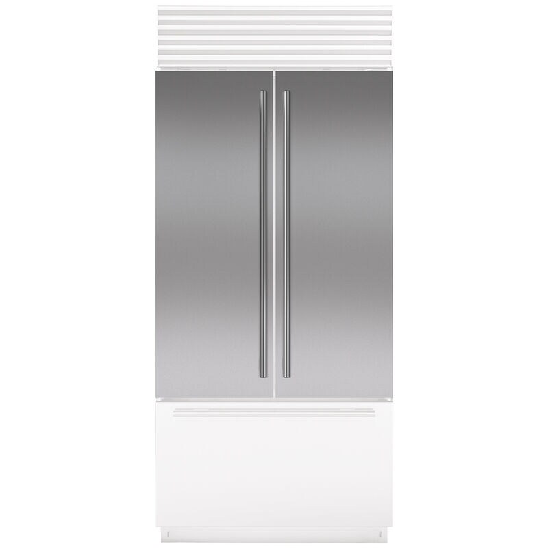 Sub-Zero Classic Series 36 in. French Door Flush Inset Stainless Steel Door Panel with Tubular Handle (Must Order Quantity 2), , hires
