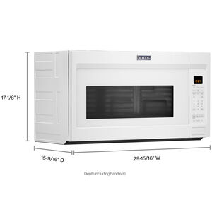 Maytag 30" 1.9 Cu. Ft. Over-the-Range Microwave with 10 Power Levels, 400 CFM & Sensor Cooking Controls - White, , hires