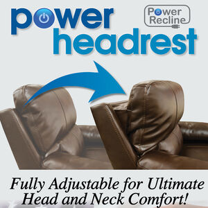 Catnapper Thornton Power Lay Flat Recliner with Power Headrest - Steel, Steel, hires