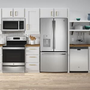 GE 30 in. 1.6 cu. ft. 1000W Over-the-Range Microwave with 300 CFM - Stainless Steel, Stainless Steel, hires