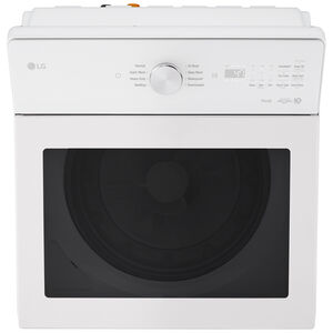 LG 27 in. 4.8 cu. ft. Smart Top Load Washer with 4-Way Agitator, EasyUnload & AI Sensing - Alpine White, Alpine White, hires