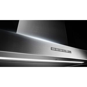 JennAir 36 in. Convertible Chimney Style Range Hood with 585 CFM, 3 Fan Speeds & 1 LED Light - Stainless Steel, , hires