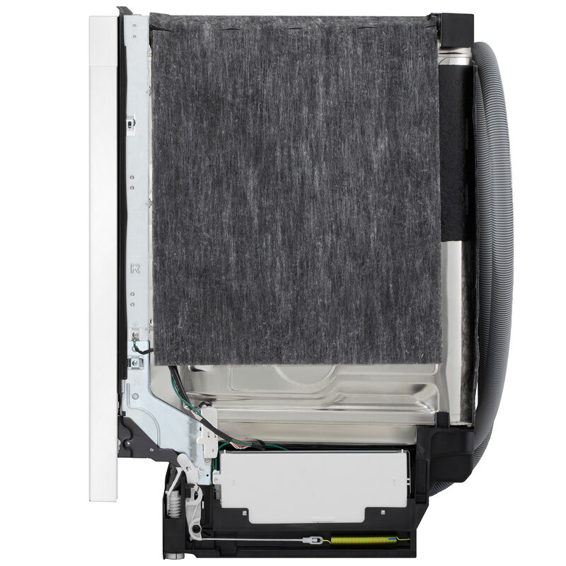 LG 24 in. Top Control Flush-Mount Smart Dishwasher with 46 dBA Sound Level, 3rd-Rack, AutoVent Dry & Pocket Handle - White, , hires