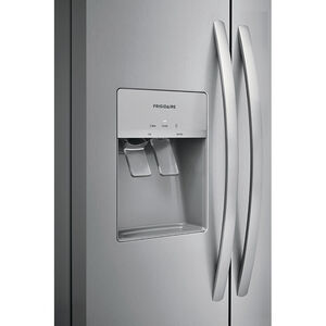 Frigidaire 36 in. 25.6 cu. ft. Side by Side Refrigerator with Ice & Water Dispenser - Stainless Steel, Stainless Steel, hires