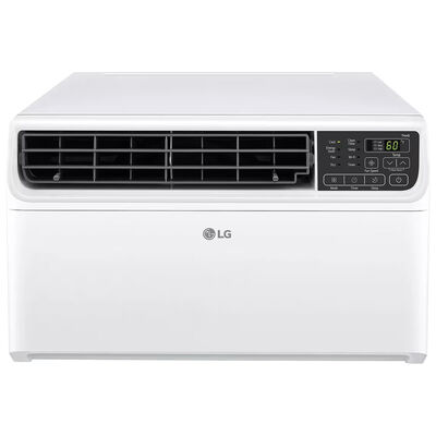 LG 8,500 BTU Smart Energy Star Window Air Conditioner with Dual Inverter, 3 Fan Speeds, Sleep Mode and Remote - White | LW8024IVSM