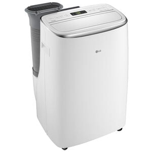 LG 14,000 BTU (10,000 BTU DOE) 115V Smart Portable Air Conditioner with Dual Inverter, 3 Fan Speeds, Sleep Mode & Remote Control - White, , hires