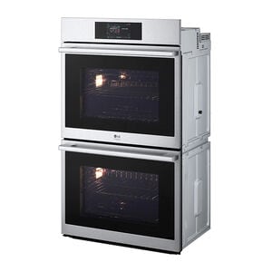 LG Studio 30 in. 9.4 cu. ft. Smart Front Control Speed/ SteamElectric Double Wall Oven with True European Convection - Stainless Steel, , hires