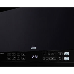 Summit 24 in. 1.4 cu.ft Over-the-Range Microwave with 10 Power Levels & Sensor Cooking Controls - Black, , hires