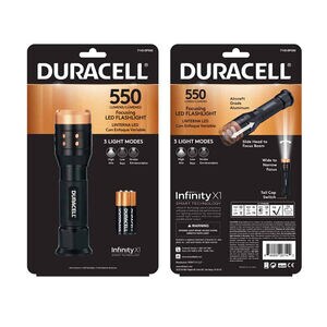Duracell 550 Series Lumen Aluminum Focusing Flashlight, , hires