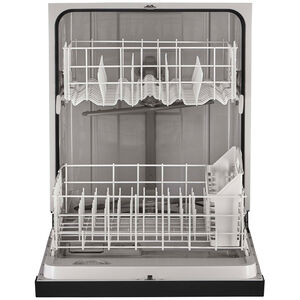 Whirlpool 24 in. Front Control Dishwasher with 57 dBa Sound Level & Pocket - Black, Black, hires