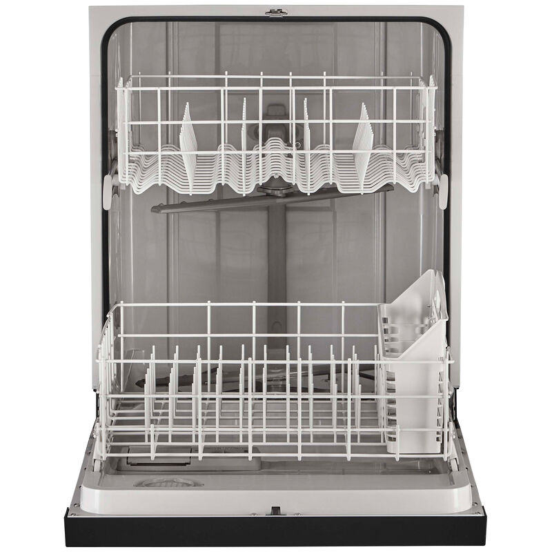 Whirlpool 24 in. Front Control Dishwasher with 57 dBa Sound Level & Pocket - Black, Black, hires