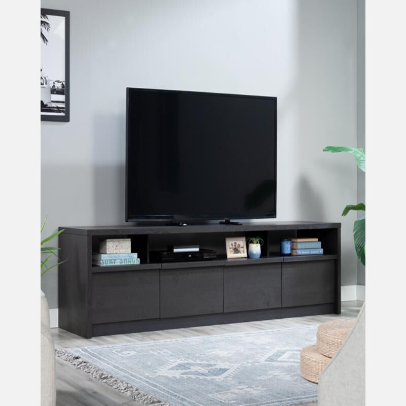 Sauder Harvey Park Collection Large TV Credenza - Raven Oak, , hires