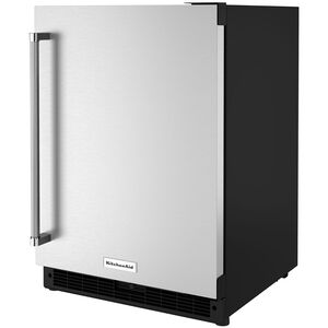 KitchenAid 24 in. 5 cu. ft. Built-In Undercounter Refrigerator - Stainless Steel, Stainless Steel, hires