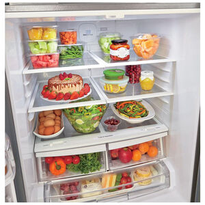 LG 30 in. 21.8 cu. ft. French Door Refrigerator - Stainless Steel, Stainless Steel, hires