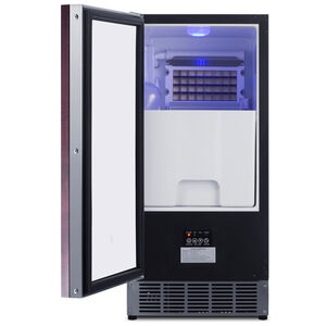 Summit 15 in. Built-In Undercounter Commercial-Use Ice Maker with 25 lb. Ice Storage, Auto-Defrost & Digital Control - Custom Panel Ready, , hires