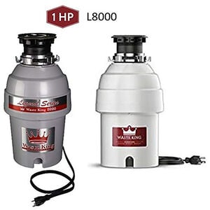 Waste King 1 HP Continuous Feed Waste Disposer with 2800 RPM, Anti-Jam & Noise Reducing Insulation - Stainless Steel, , hires