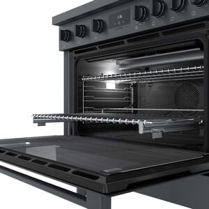Bosch 800 Series 36 in. 3.4 cu. ft. Standard Convection Gas Range with 6 Sealed Burners - Black Stainless Steel, , hires