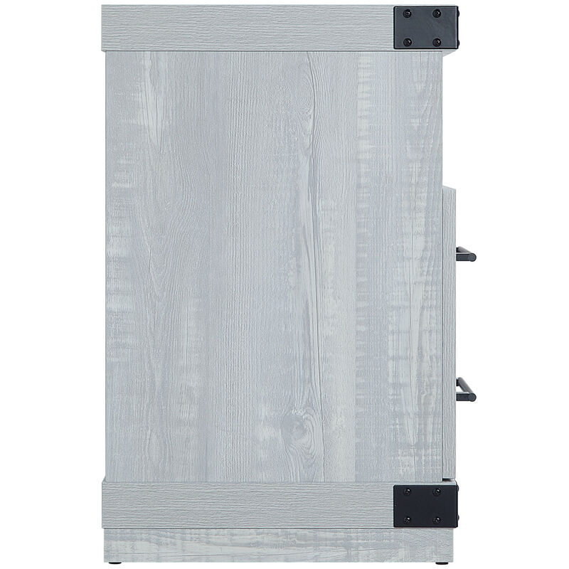 Manhattan Comfort Richmond 60" TV Stand with 2 Drawers & 4 Shelves - Gray, , hires