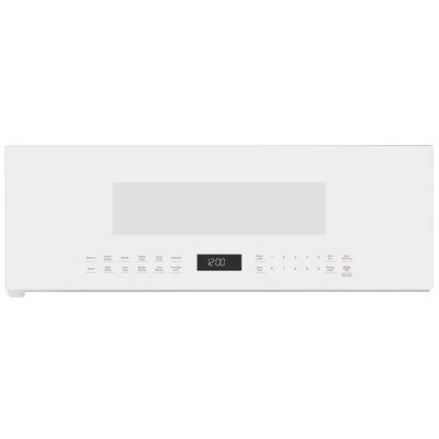 GE 30 in. 1.2 cu. ft. 1000W Low Profile Over-the-Range Microwave with 400 CFM & Sensor Cooking - White | UVM9125DYWW