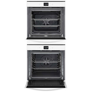 Whirlpool 24 in. 5.8 cu. ft. Smart Front Control Electric Double Wall Oven with True European Convection - White, White, hires