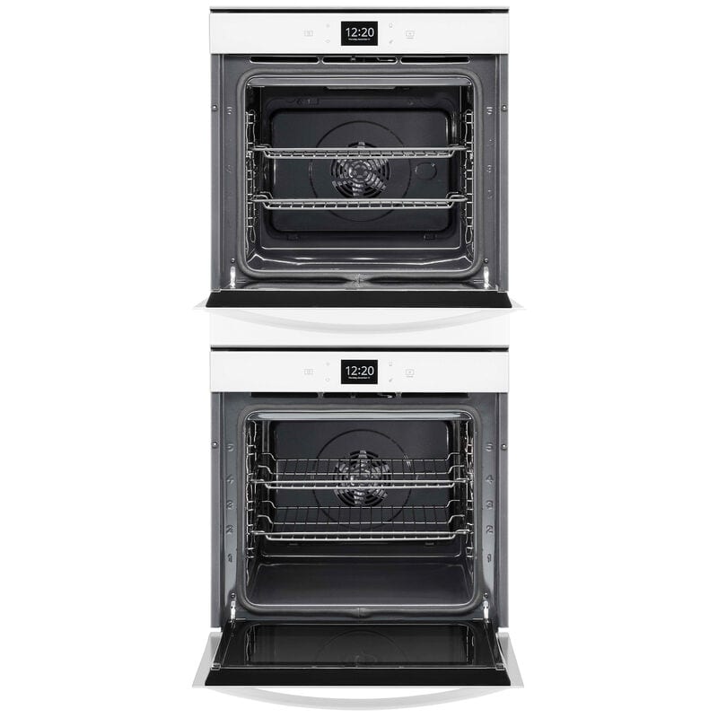 Whirlpool 24 in. 5.8 cu. ft. Smart Front Control Electric Double Wall Oven with True European Convection - White, White, hires