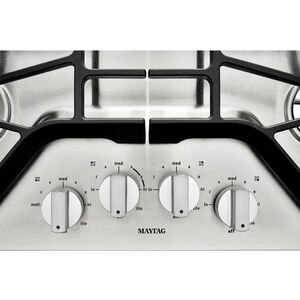 Maytag 30 in. 4-Burner Natural Gas Cooktop with Simmer Burner & Power Burner - Stainless Steel, , hires