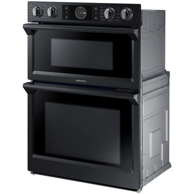 Samsung 30inch 7.0 Cu. Ft. Electric Smart Oven/Microwave Combo Wall Oven  with Dual Convection & Self Clean - Black Stainless Steel
