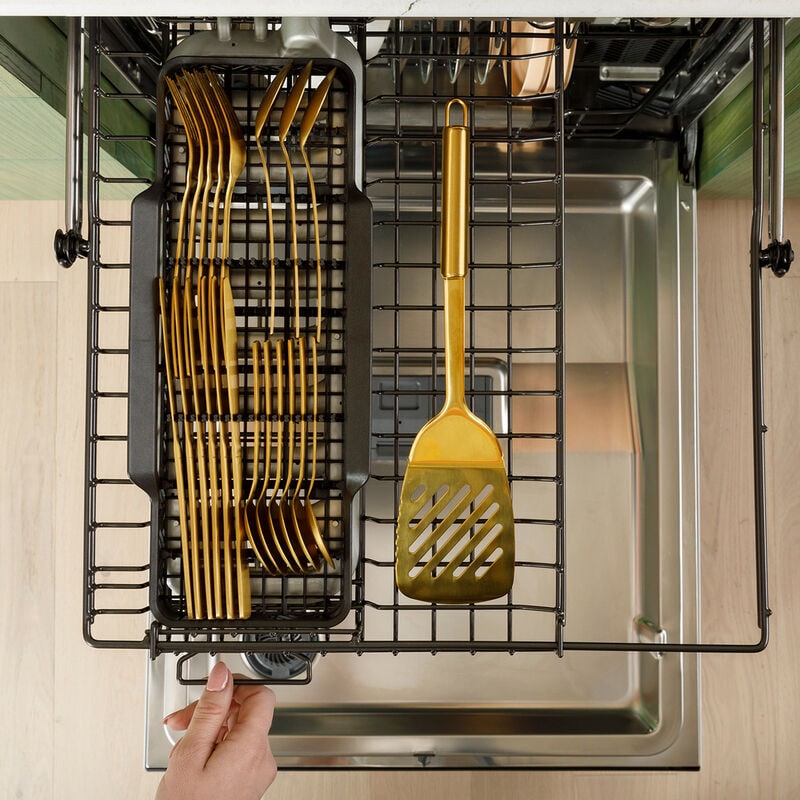 Cafe 24 in. Top Control Smart Dishwasher with 44 dBa Sound Level, 3rd-Rack & Dual Convection Ultra Dry - Stainless Steel, , hires