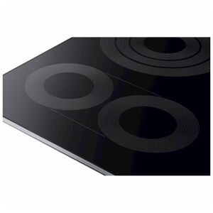 Samsung 36 in. 5-Burner Smart Electric Cooktop with Simmer Burner & Power Burner - Stainless Steel, Stainless Steel, hires
