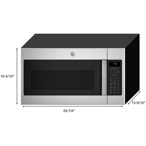 GE 30 in. 1.9 cu. ft. 1000W Over-the-Range Microwave with 400 CFM & Sensor Cooking - Stainless Steel, , hires