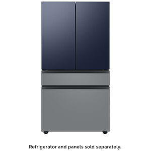 Samsung BESPOKE 4-Door French Door Middle Panel for Refrigerators - Matte Grey Glass, , hires