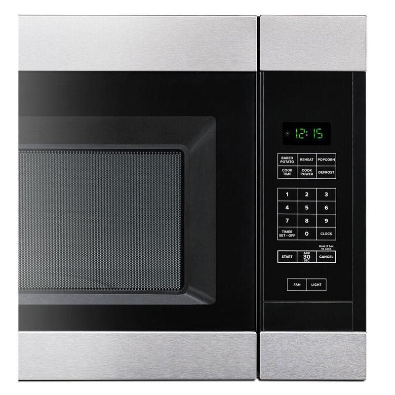 Amana 30 in. 1.6 cu. ft. 1000W Over-the-Range Microwave with 300 CFM - Stainless Steel, , hires