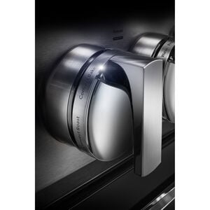 JennAir Noir Series 36 in. 5.1 cu. ft. Smart True European Convection Dual Fuel Range with 4 Sealed Burners & Grill - Stainless Steel, , hires