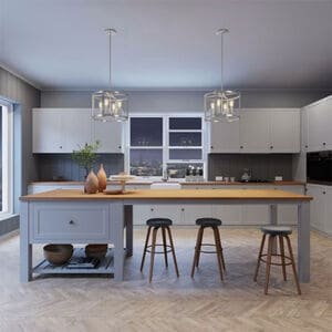 Hunter Astwood 18 in. 4-Light Chandelier - Brushed Nickel, , hires