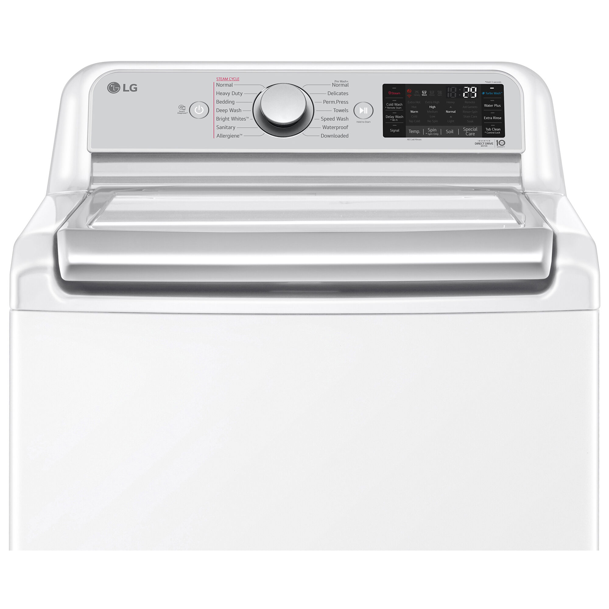 Lg he top sales load washer